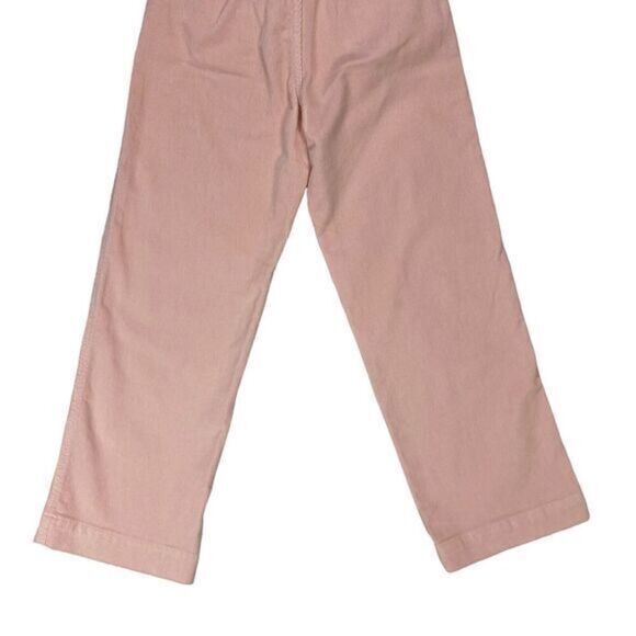 Lucky Brand Corduroy Pants Women Size 24 Pink Stretch Straight Leg Cropped Pants - Picture 7 of 13